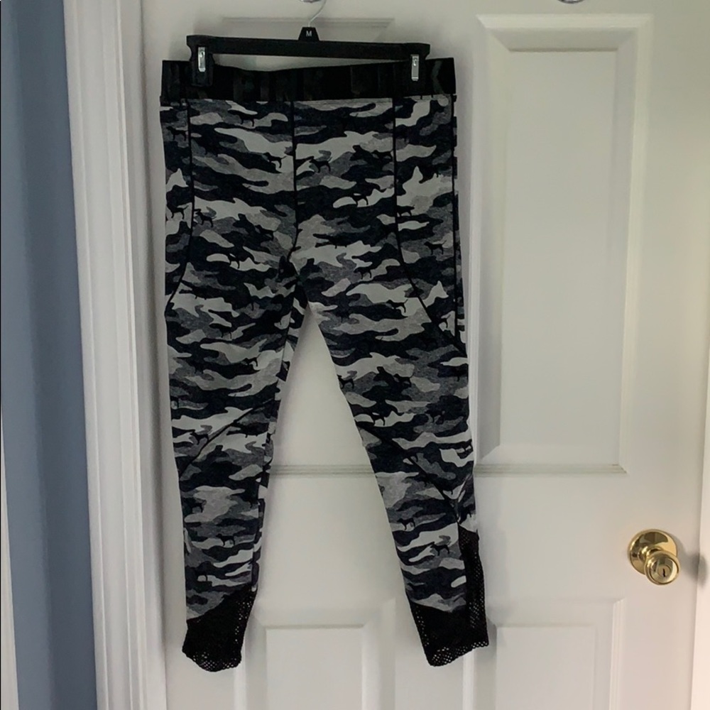 PINK ultimate high waisted camp mesh leggings